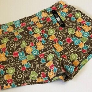 Women's K-One Short Short Robot and Monsters Print Shorts